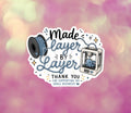 Made Layer By Layer | 3D Printer Sticker